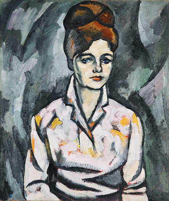 Манюков Олег Григорьевич. Портрет художницы Антиповой Е.П.  